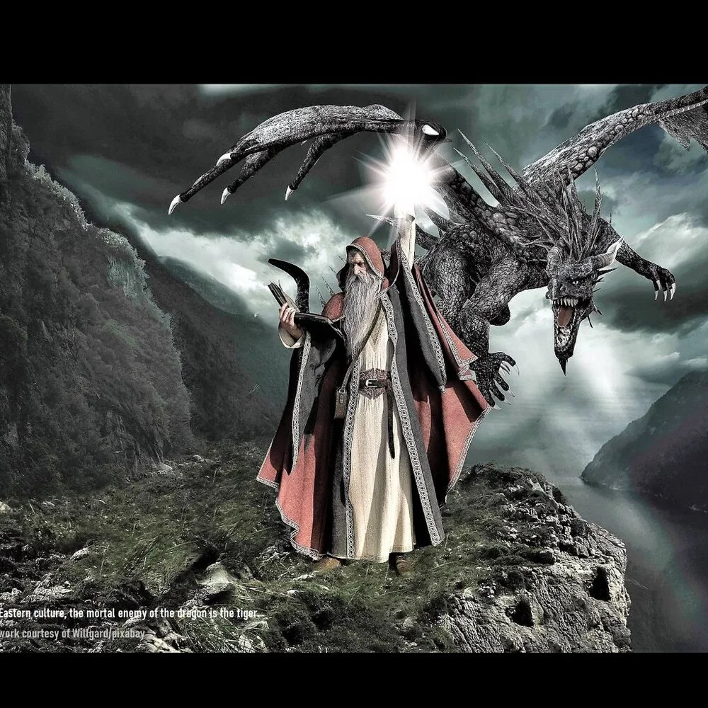 Dragons 2027 Wall Calendar Fantasy Art Mythology Folklore Medieval Dragon Gift